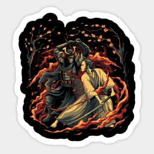 samurai vs ronin Sticker